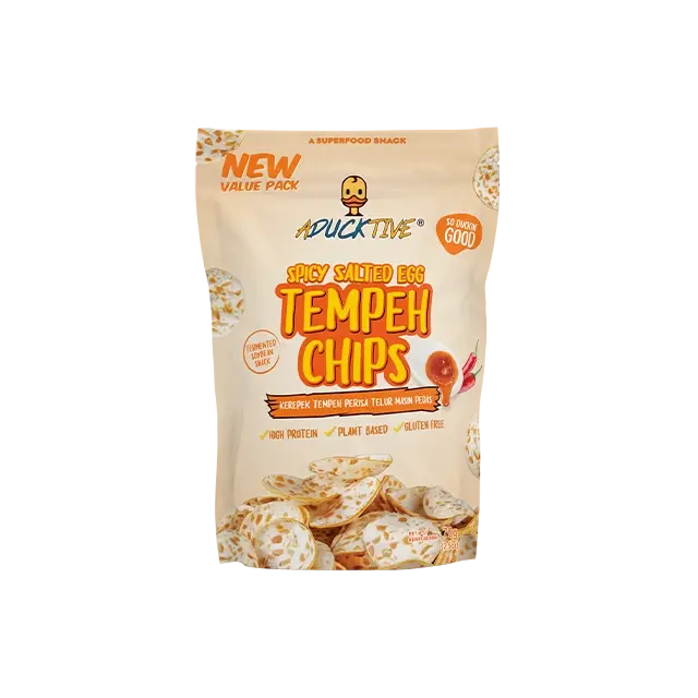 Aducktive Spicy Salted Egg Tempeh Crisp 70g